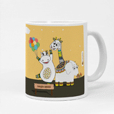 Jungle-Jalebi Artist Kids Coffee Mug, Yellow-325 ML